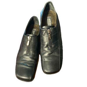 AQUATALIA Womens Black Reba Zip‎ Shoes, Waterproof, Size 7.5.  EU 38
